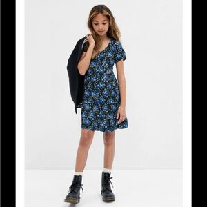 Gap Kids Button-Front Floral Dress | XL (12)